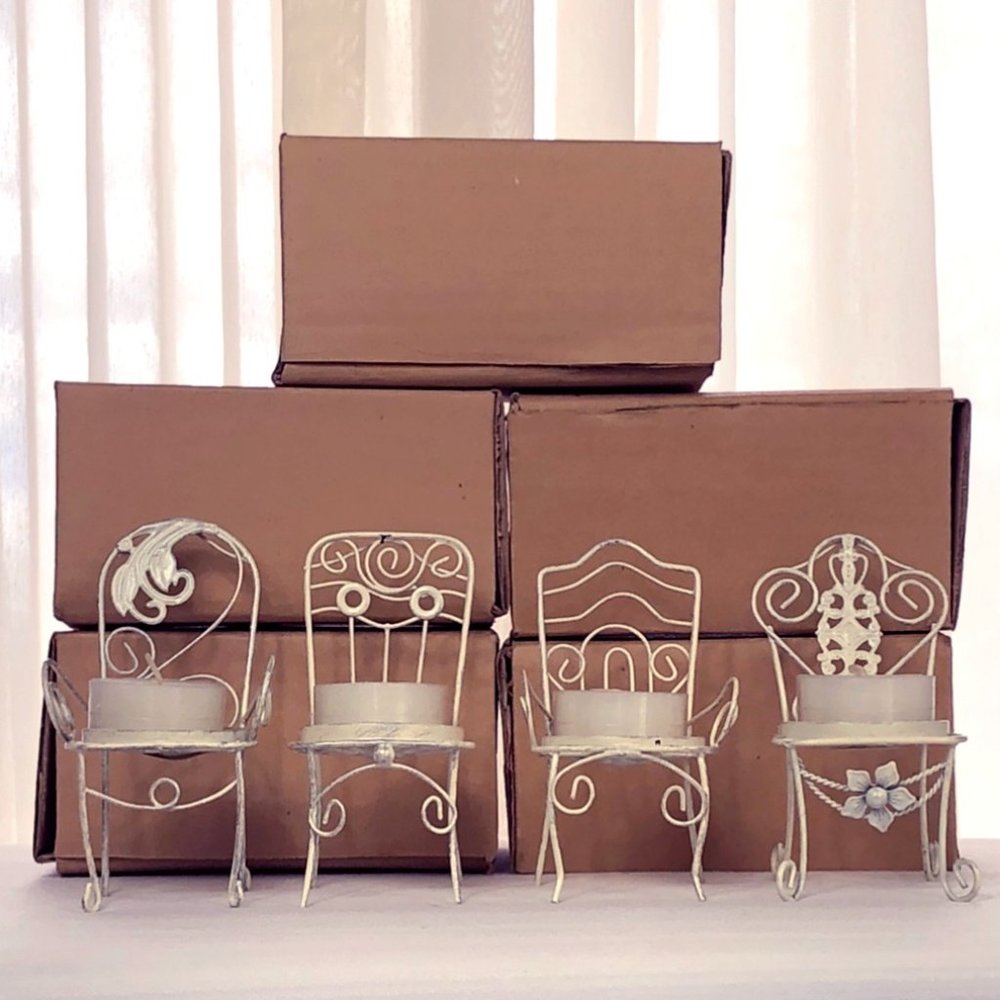 (20) Kate Aspen Novelty Chair Tealight Candles NIB